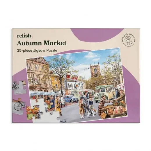 Relish 35p Large Piece Jigsaw Puzzle - Autumn Market
