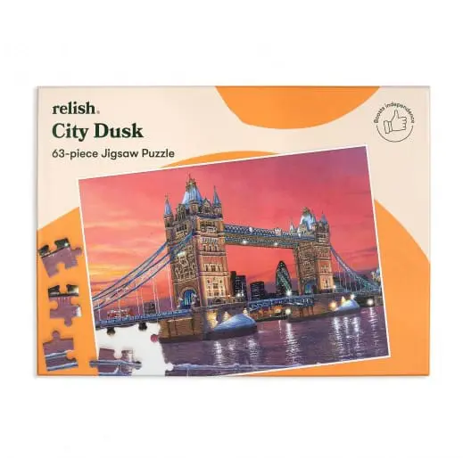 Relish 63p Large Piece Jigsaw Puzzle - City Dusk