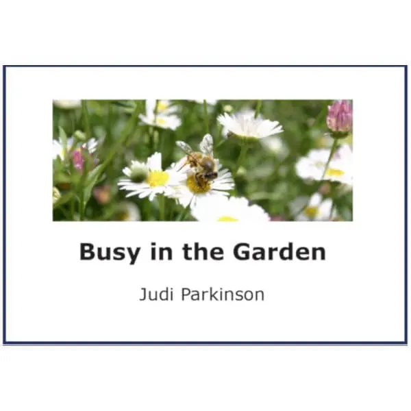 Ready to Print Picture Book on CD - Busy in the Garden