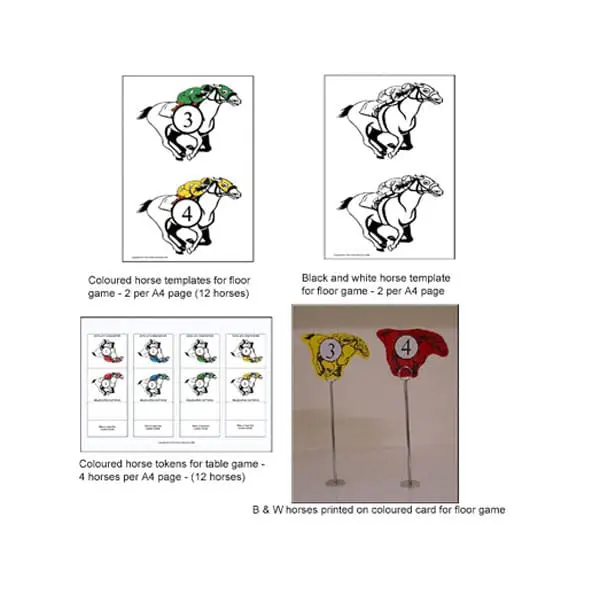 Horse Racing Game - Printable