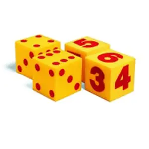 Dice - Light Foam (single) DOTS only