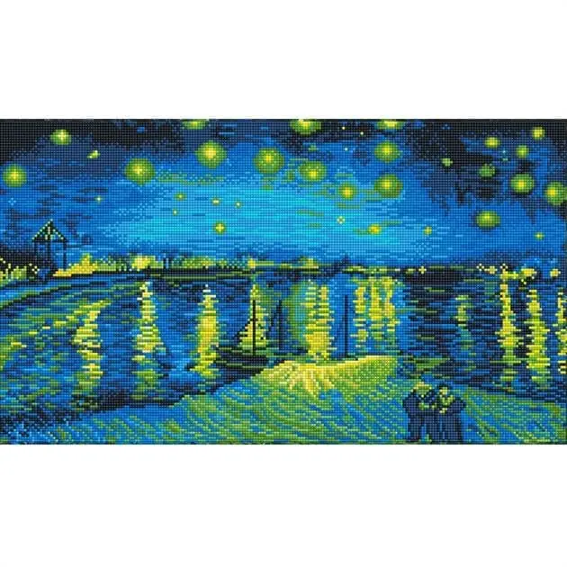 Diamond Dotz Kit- Starry Night Over the Rhone(Van Gogh)