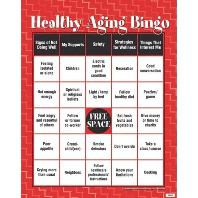 Healthy Aging Bingo Kit - For Seniors