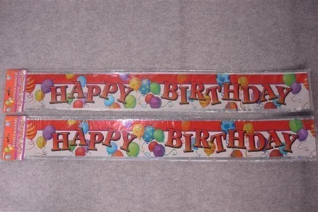 Happy Birthday Banner 3.6m