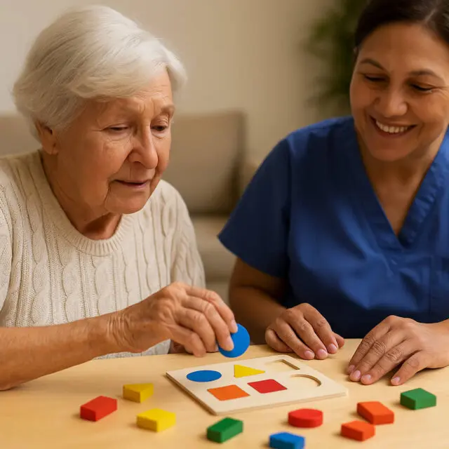 memory game match the shapes aged care