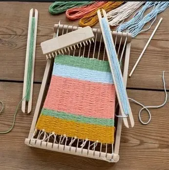 Wooden Weaving Loom Set