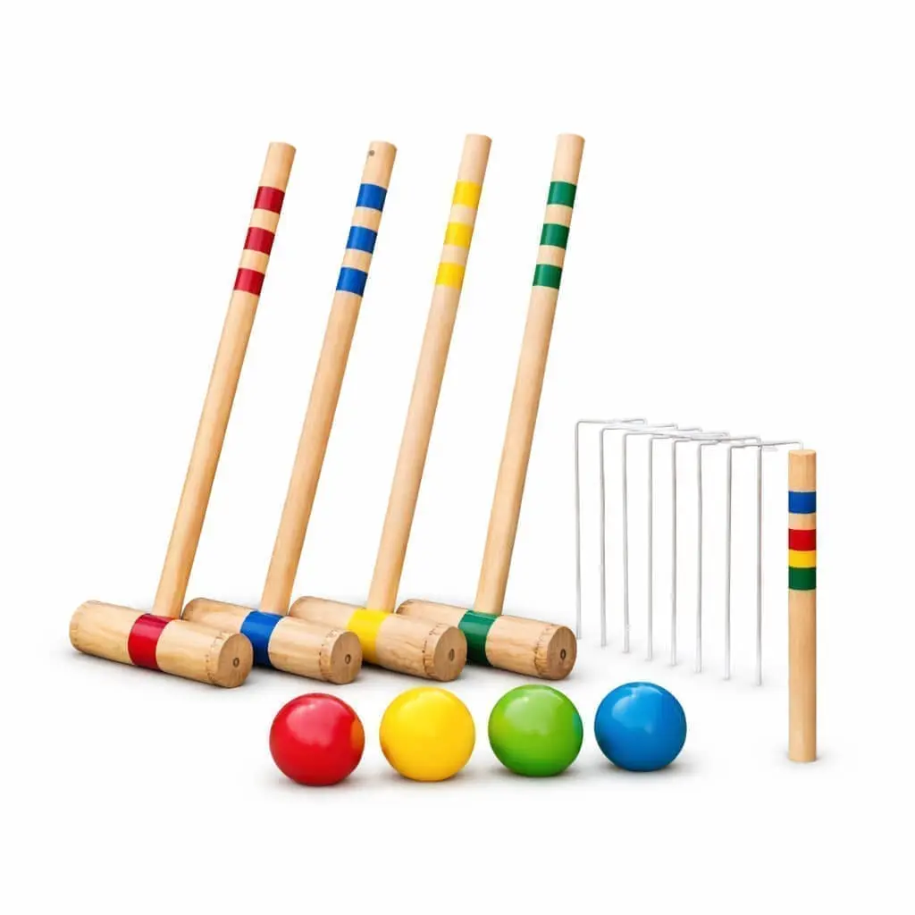 Wooden Croquet Set