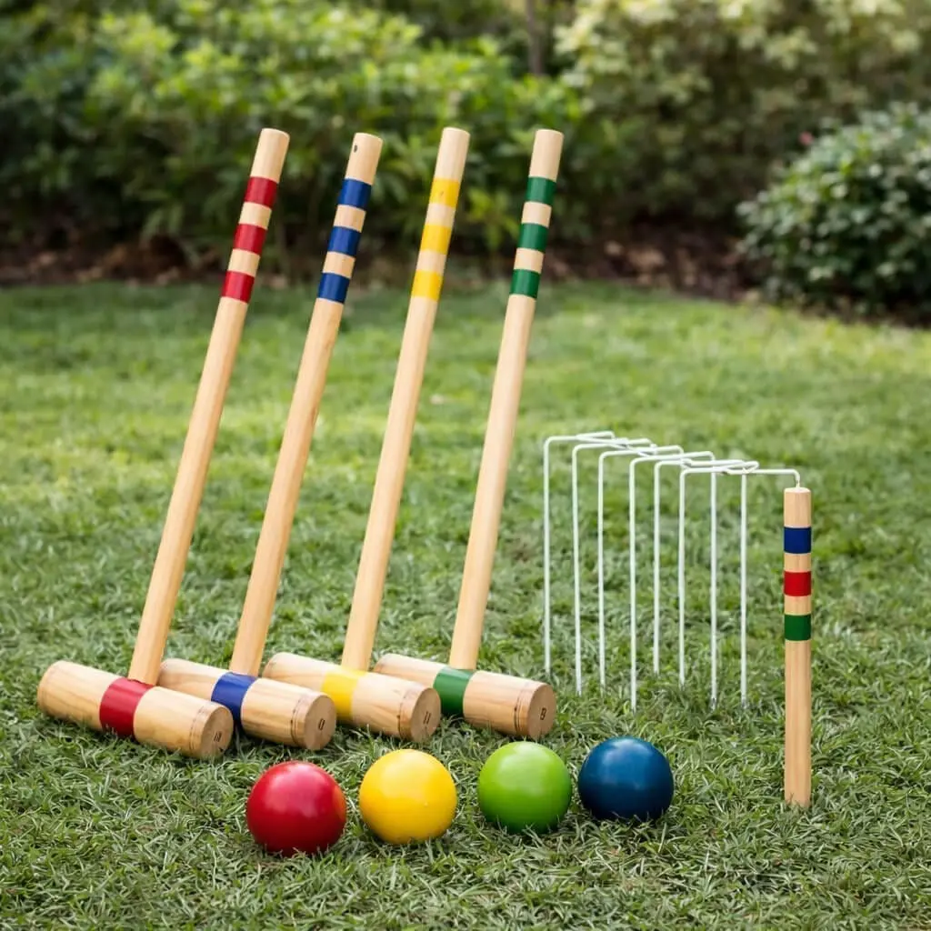 Wooden Croquet Set