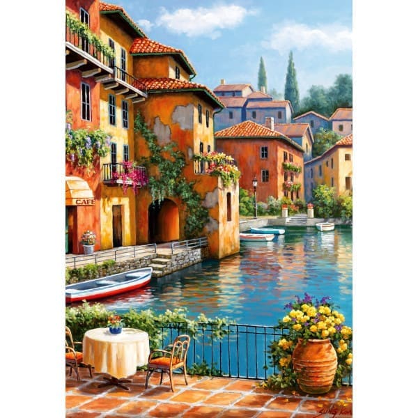 260p Large Piece Jigsaw - Café at the Canal