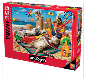 260 Piece Jigsaw - Cats on the Beach