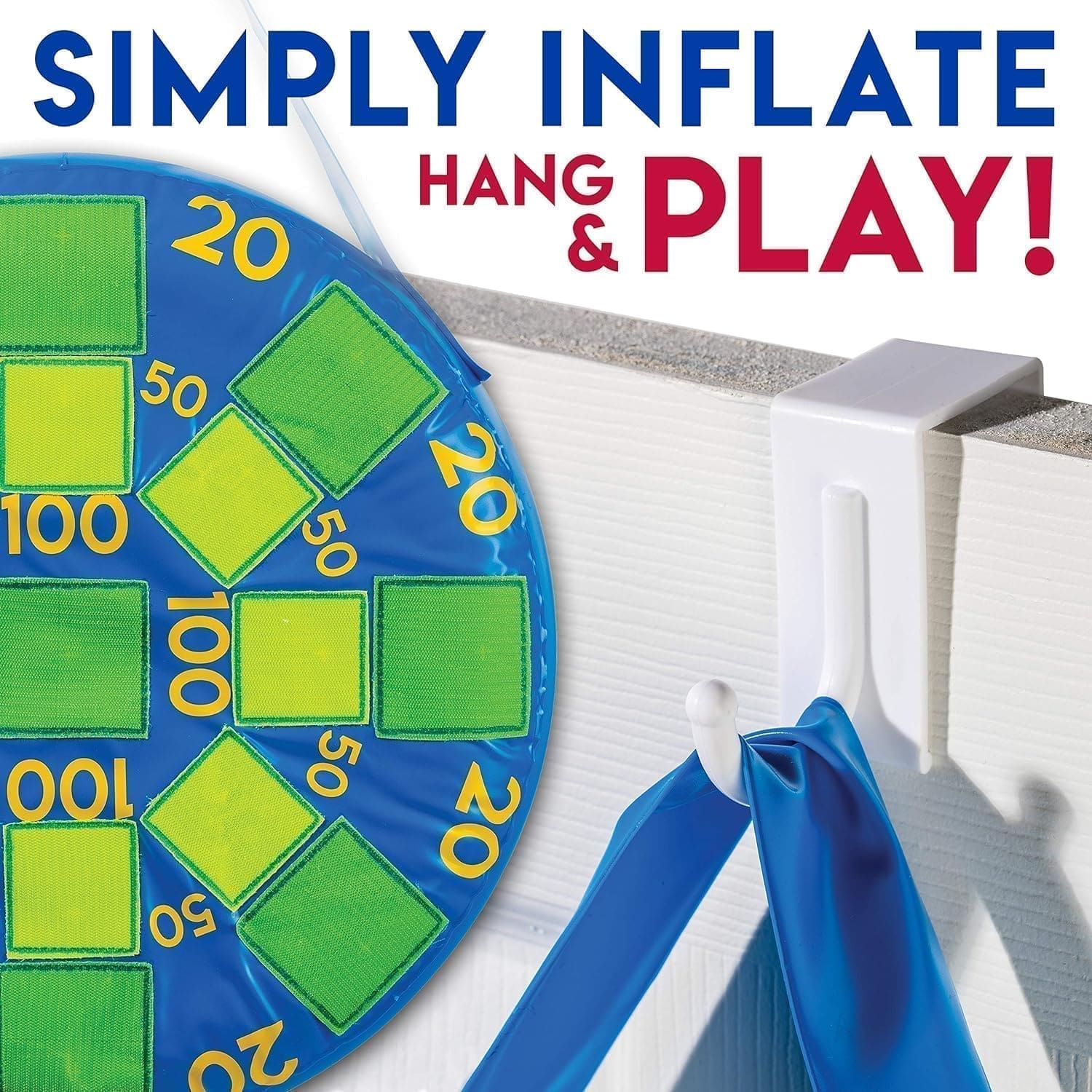 Inflatable Dart Ball Game - Hook and Loop Target Board (50.8cm) - Image 3
