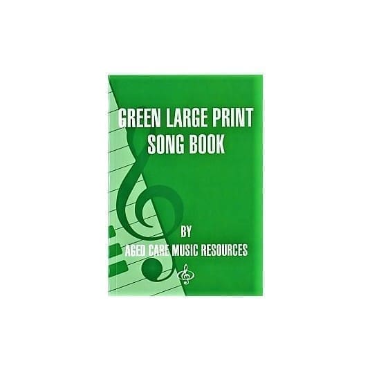 Green Large Print Song Book