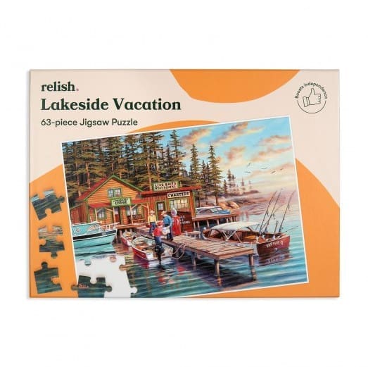Relish 63p Large Piece Jigsaw Puzzle - Lakeside Vacation