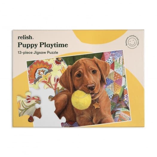 Relish 13p Large Piece Jigsaw Puzzle - Puppy Playtime