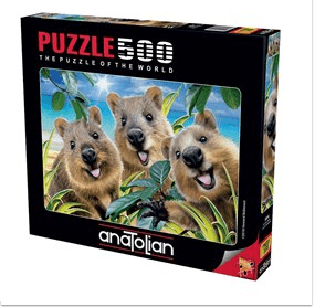 500Piece Jigsaw with Stand - Quokka Selfies