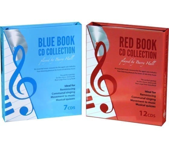 Sing Along CD Collection - Red and Blue Large Print Song Books
