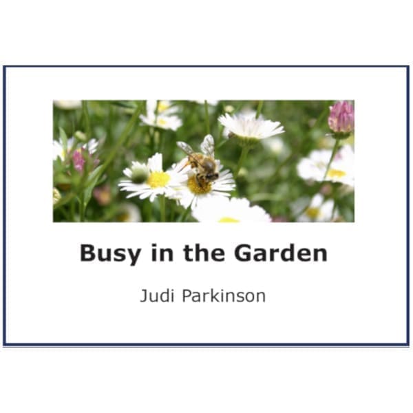 Ready to Print Picture Book on CD - Busy in the Garden