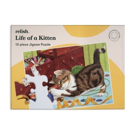 Large 13 Piece Jigsaw Puzzle - Life of a Kitten by Relish