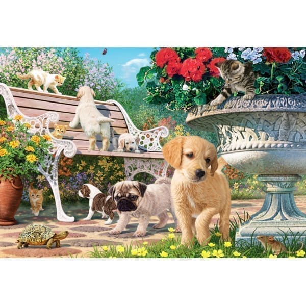 260p Large Piece Jigsaw - Pets Hide and Seek