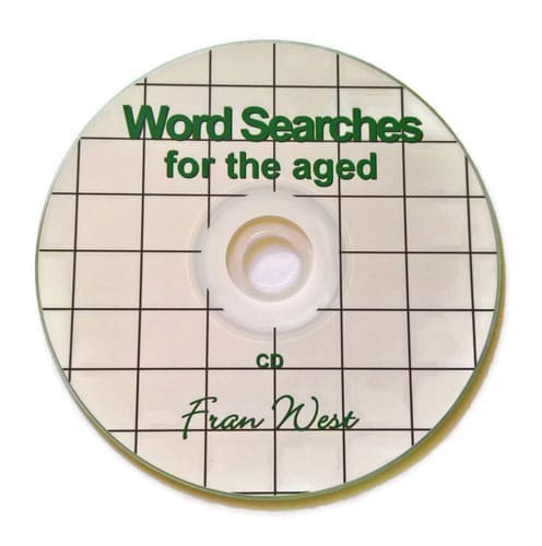 Word Searches for the Aged - Printables on CD