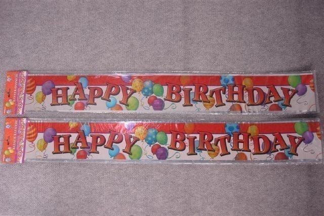 Happy Birthday Banner 3.6m
