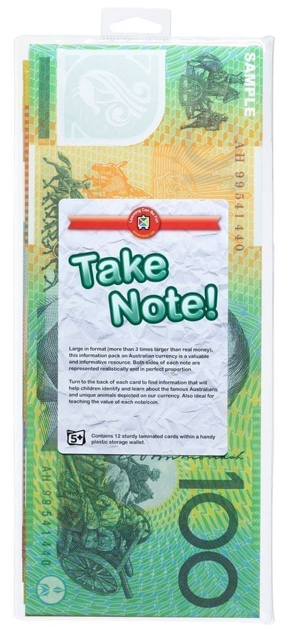 Large Print Australian Money - Take Note - Image 2