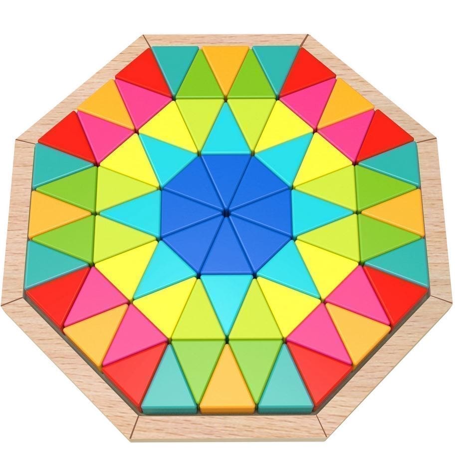 wooden mosaic puzzle