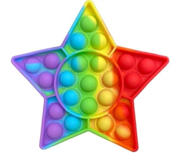 Sensory Touch Rainbow Push Pop