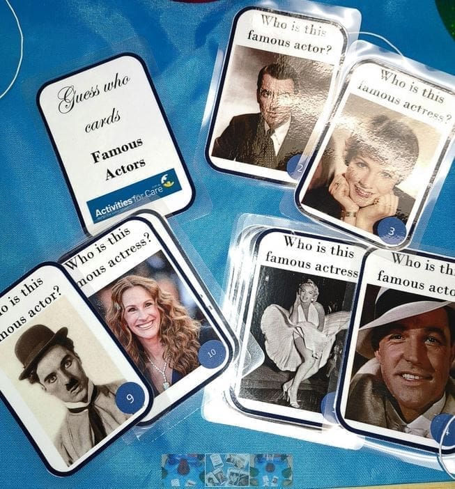 Famous Actors 'Guess Who' Cards - Party Pack - Image 2